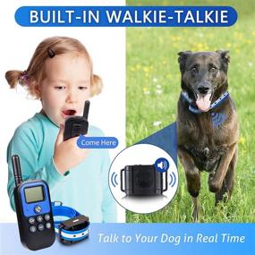 img 3 attached to 🐶 Long Range Remote Control Dog Training Collar with Realtime Voice Commands, Harmless Electronic Adjustable Reflective Dog Collar, 3 Training Modes Set for Small Medium Large Dogs, 4900FT Range