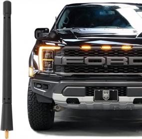 img 4 attached to Short Antenna For Ford F150, Bronco, Dodge Ram 1500 2009-2023 | 7 Inch Antenna For Pickup Trucks | KSaAuto Antenna Accessory For Improved Signal Strength