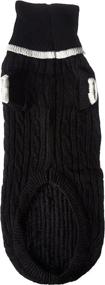 img 2 attached to 🐾 Ethical Fashion Pet Classic Sweater - Large Black: A Stylish and Responsible Choice