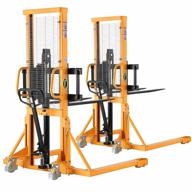 apollolift forklift pallet stacker material lifter with 63" lifting height and 2200lbs max. capacity - set of 2 logo