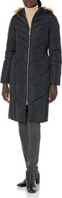 img 4 attached to Cole Haan Signature Taffeta Chevron Women's Clothing in Coats, Jackets & Vests