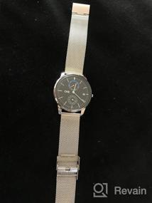 img 7 attached to CKE Men'S Quartz Wrist Watch For Dress With Mesh Stainless Steel Band, Calendar, Week Display