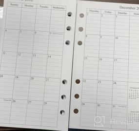 img 6 attached to 2023 Monthly Planner Refill, Two Page Per Month, January 2023 - December 2023, 3-3/4" X 6-3/4", Personal/Compact/Size 3