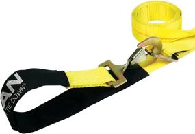 img 1 attached to 🔒 VULCAN Combo Strap Kit - 2 Inch - Classic Yellow - 3,300 lb Safe Working Load - Axle Tie Down