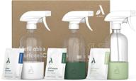 🧼 amazon aware refillable variety cleaners starter kit: all-purpose, bathroom, glass - reusable bottles + tablet sachets logo