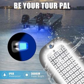 img 2 attached to BASIKER BS5 Marine LED Boat Light: High-Intensity Surface Mount for Cruise Ships, Yachts, Boats, and More!