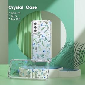 img 2 attached to Cutebe Cute Clear Crystal Case For Samsung Galaxy S21 Plus,Shockproof Series Hard PC+ TPU Bumper Yellow-Resistant Protective Cover