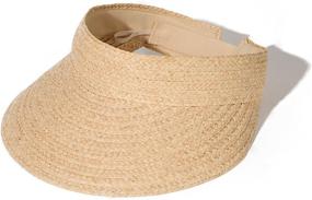 img 4 attached to Stay Cool And Chic With FURTALK'S Wide Brim Straw Visors For Women - Perfect For Summer Beach Days!