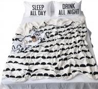 clothknow флисовое фланелевое одеяло для кровати, белое, идеальное одеяло из шерпы с черными полукруглыми точками - ультрамягкий уютный плюш, полный / размер королевы, 79 дюймов × 90 логотип