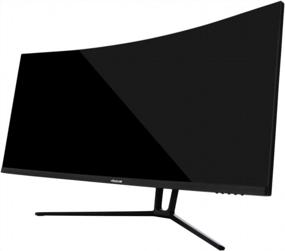 img 2 attached to Nixeus Ultrawide FreeSync Certified NX EDG34S 3440x1440P Curved Screen Monitor with Tilt Adjustment, Flicker-Free Technology, Anti-Glare Coating - NX-EDG34S