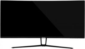 img 3 attached to Nixeus Ultrawide FreeSync Certified NX EDG34S 3440x1440P Curved Screen Monitor with Tilt Adjustment, Flicker-Free Technology, Anti-Glare Coating - NX-EDG34S
