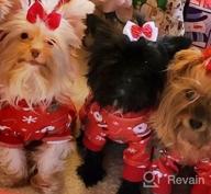 img 1 attached to ❤️ KYEESE Valentine's Day Dog Pajamas: Pink Heart Patterned PJs for Small Dogs - Soft, Stretchable Velvet Onesie for Holiday Comfort review by Jason Pinkney