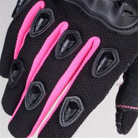 img 1 attached to 🧤 SCOYCO Woman Motorcycle Gloves: Armor, Breathable, Anti-Skid, Pink Dirt Bike Gloves with Touch Screen, Ideal for MBX/MTB/ATV Sports