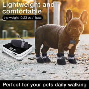 img 1 attached to 🐾 FURNOSE Dog Shoes: Hot Pavement Paw Protectors - Anti-Slip Dog Boots with Reflective Straps - Lightweight Booties for Small Medium Dogs (4PCS)