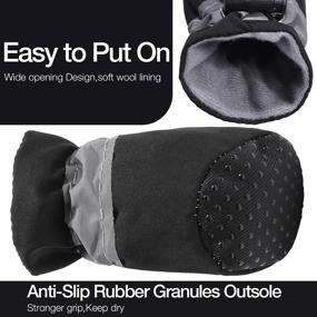 img 3 attached to 🐾 FURNOSE Dog Shoes: Hot Pavement Paw Protectors - Anti-Slip Dog Boots with Reflective Straps - Lightweight Booties for Small Medium Dogs (4PCS)