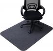 vacuum tech home techpro office chair mat - 35x47in non slip computer desk mat for hardwood floors & rolling chairs, gaming chairs (dark gray) logo