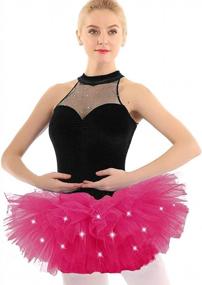 img 3 attached to Get Ready To Dazzle In A 5-Layered LED Light Up Neon Tutu Skirt For Women'S Party And Dance!