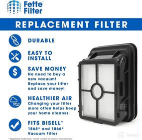 img 2 attached to 🧹 Fette Filter - Bissell 1866 CrossWave Compatible Vacuum Filters - 6 Pack