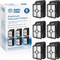 🧹 fette filter - bissell 1866 crosswave compatible vacuum filters - 6 pack логотип