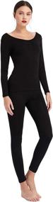 img 4 attached to Mcilia Ultrathin Baselayer Thermal Underwear Women's Clothing ~ Lingerie, Sleep & Lounge