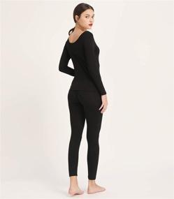 img 3 attached to Mcilia Ultrathin Baselayer Thermal Underwear Women's Clothing ~ Lingerie, Sleep & Lounge