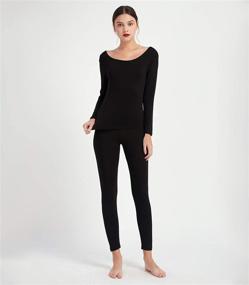 img 2 attached to Mcilia Ultrathin Baselayer Thermal Underwear Women's Clothing ~ Lingerie, Sleep & Lounge