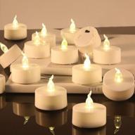 создайте настроение с помощью 20 беспламенных светодиодных свечей tealight для свадеб, праздников и домашнего декора логотип