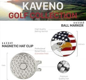 img 3 attached to Серия маркеров для мячей для гольфа Kaveno, различный дизайн, упаковка из 5/10/20 - для повышения точности нанесения на поле