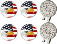 kaveno golf ball marker collection series assorted design, pack of 5/10/20 - for improved putting accuracy on the green logo