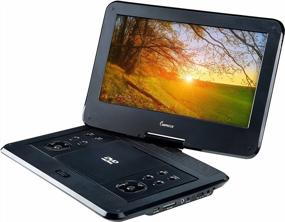 img 3 attached to Impecca DVP1330 Portable DVD Player With Swivel Screen, 5 Hour Battery, USB/SD Card Reader, Deluxe Travel Bag - 13.3 Inch, Black