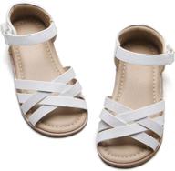 🌸 felix flora girls sandals: stylish toddler girls' shoes for comfortable flats логотип