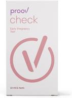 🤰 proov check early pregnancy tests: detect pregnancy 6 days sooner with 10 urine hcg tests logo