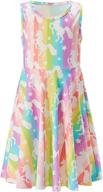 🌺 stylish and vibrant: goodstoworld sleeveless hawaiian sundresses for girls' clothing logo