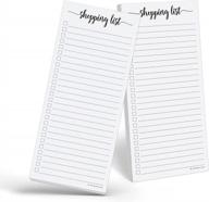 2-pack 321done shopping list notepad - minimalist stylish 3.7x8.5 college ruled grocery lists made in us logo