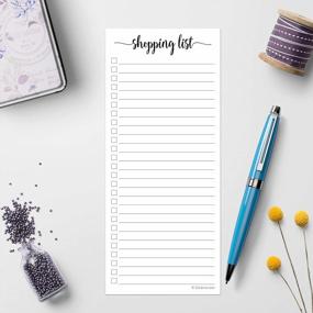 img 2 attached to 2-Pack 321Done Shopping List Notepad - Minimalist Stylish 3.7X8.5 College Ruled Grocery Lists Made In US