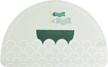 bath stone mat - 23.62 x 15.35 inches - diatomaceous bathroom floor mat - quick-drying & anti-slip - semi-circular design logo