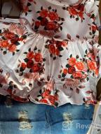картинка 1 прикреплена к отзыву Cute Floral Outfit For Girls - CARETOO Long Sleeve Pant Set With Ruffle Top от Jeff Sprunk