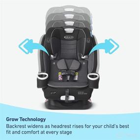 img 2 attached to Graco 4Ever DLX SnugLock Grow 4-in-1 Car Seat with Expandable Backrest, Maison - Offering 10 Years of Use and Easy Installation