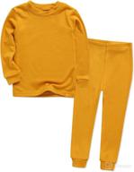 👶 soft & comfy vaenait baby sleepwear pajamas set for toddler kids - solid raglan style, 12m-12y, boys & girls - modal tencel, 2pcs logo