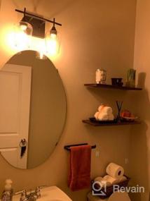 img 5 attached to Обновите декор ванной комнаты с помощью 21-дюймового светильника Osimir Farmhouse цвета темной бронзы - WL9167-3A