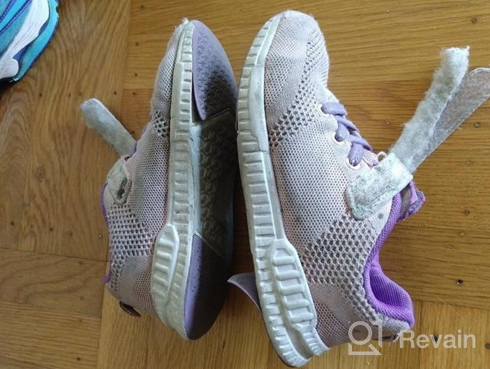 img 1 attached to Stay Comfortable and Fashionable with KARIDO Breathable Sneakers for Girls review by Ashley Leckie