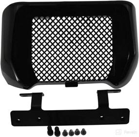 img 4 attached to 🏍️ Enhanced Performance: HDBUBALUS Motorcycle Oil Cooler Cover Case with Bracket for Harley Touring Road King Road Street Glide FLHR FLHX 2017-2020 Black