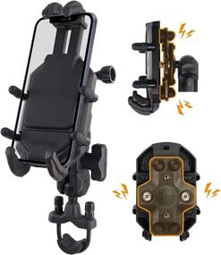 img 4 attached to Ultimate Protection: WINDFRD Anti Vibration Motorcycle Phone Mount – Waterproof Holder for Harley Davidson & Handlebars