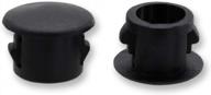 50 pcs black plastic hole plugs - perfect for locking hole tube and cabinet furniture - victorhome 6mm (1/4") diameter logo