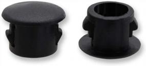 img 4 attached to 50 шт., черные пластиковые заглушки для отверстий - идеально подходят для запирания труб и корпусной мебели - VictorHome диаметром 6 мм (1/4 дюйма)