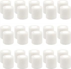 img 4 attached to 30 рулонов белых самоклеящихся эластичных бинтов для запястья, лодыжки и отеков