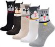 women's toe socks: comfy cotton low cut five finger athletic ankle for ladies - artfasion logo