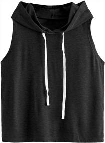 img 4 attached to Breathable Sleeveless Hooded Tank Top For Women'S Summer Exercise And Athletic Activities - By SweatyRocks