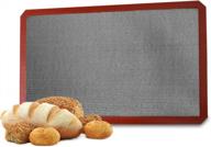 non-stick silicone bread baking mat oven liner perforated steaming mesh pad for full size cooking sheet - 22.4x14.6 inches logo