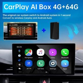 img 3 attached to Беспроводной адаптер Carplay AI Box для заводского радио, AWESAFE Android 10 Media Player Android Auto Adapter, поддержка навигации с разделением экрана